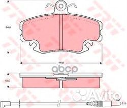 GDB400 141 32 колодки дисковые п Renault Clio