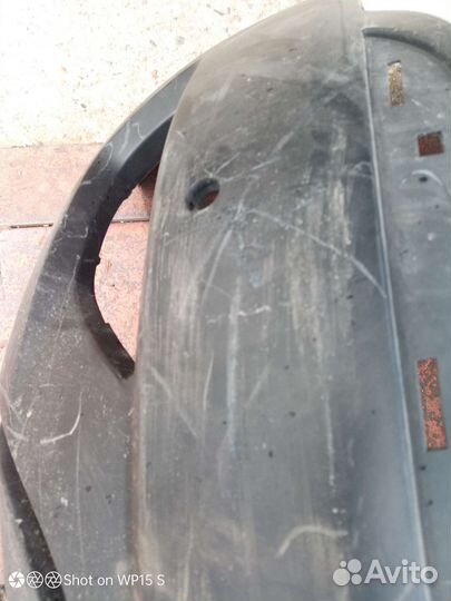 Задний бампер renault kaptur под хром и парктроник