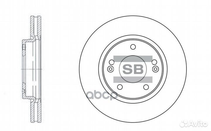 SD1040 диск тормозной передний Hyundai Santa F