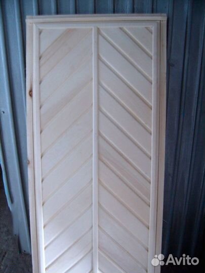 Дверь банная из вагонки осина