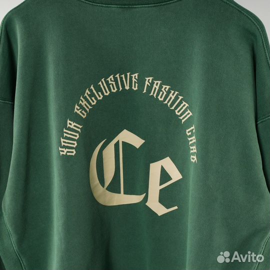 Свитшот cav empt оверсайз cavempt зеленый