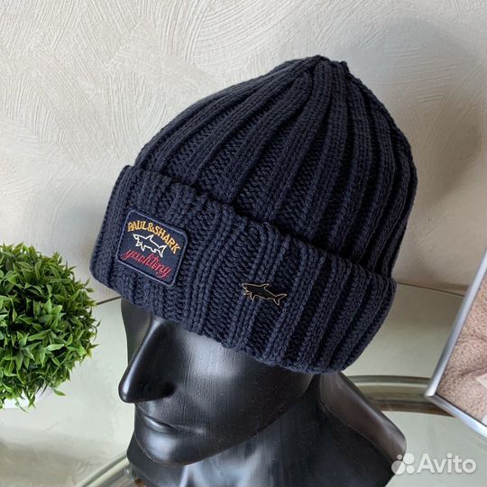 Шапка Paul & Shark со значком акулой