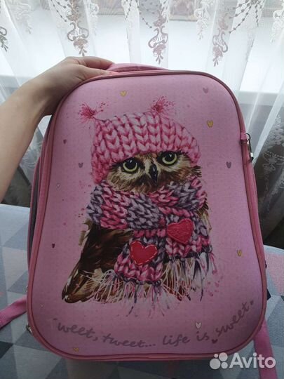 Ранец школьный для девочки hatber