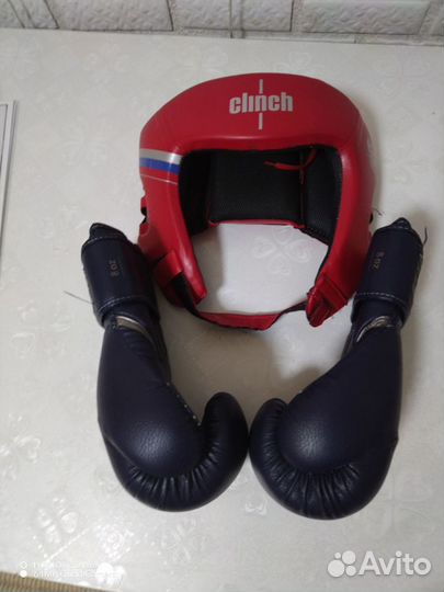 Боксерские перчатки детские 8 Oz и шлем
