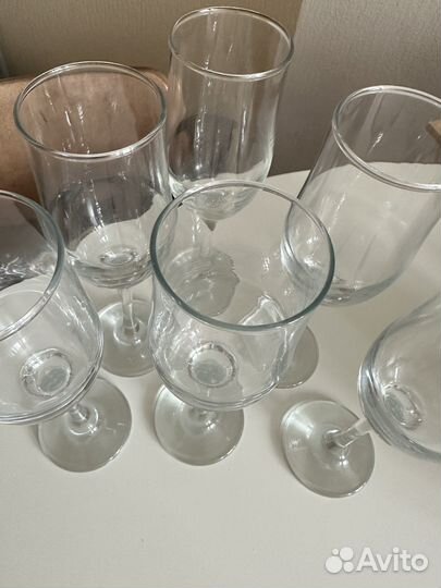 Бокалы фужеры рюмки