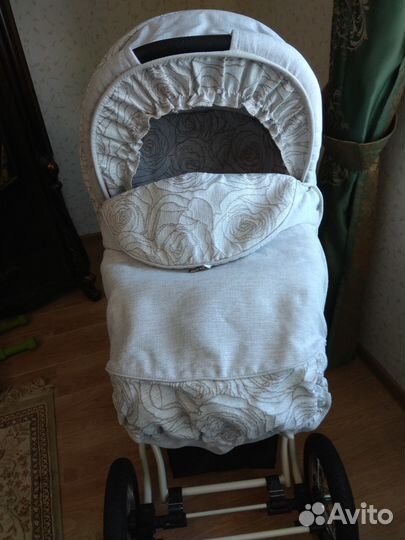 Коляска 2/1 Lonex Julia Baronessa(материал лён)