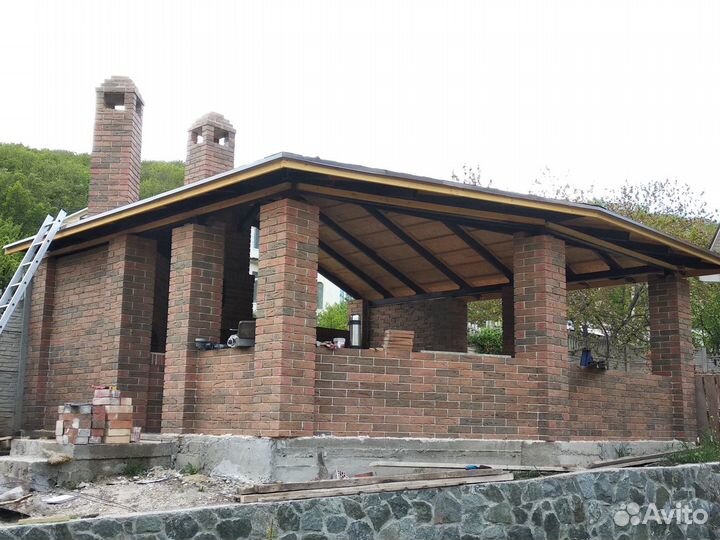 Печи,камины,мангалы барбекю из кирпича
