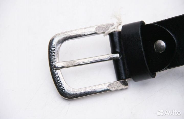 Ремень кожаный harley davidson hd/60 (чёрный)