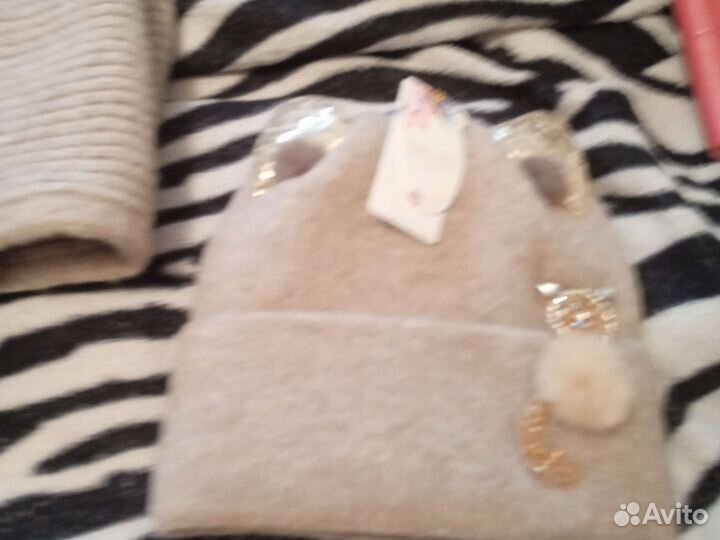 Комплект шапка и снуд