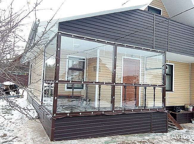 Мягкие окна для беседки