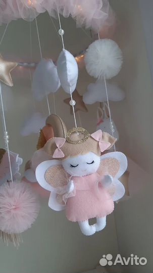 Мобиль ручной работы на кроватку