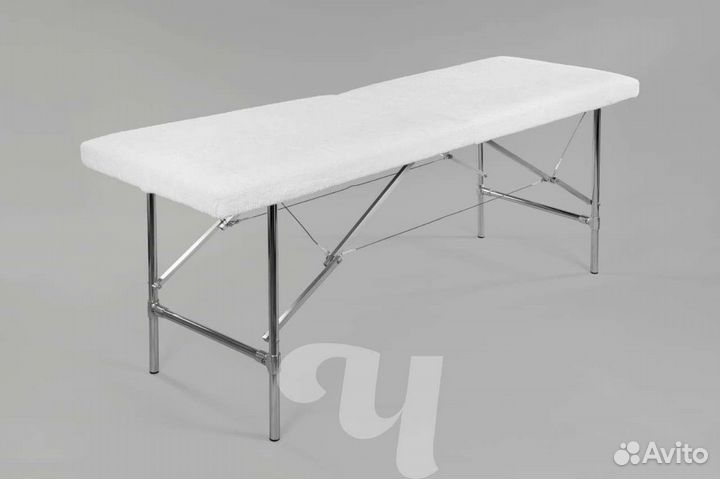 Чехол на резинке махровый 210*90 см., белый