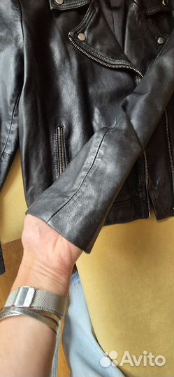 Куртка кожаная женская xxs