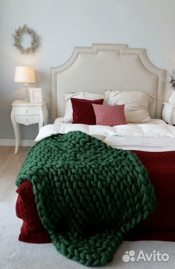 Плед вязаный