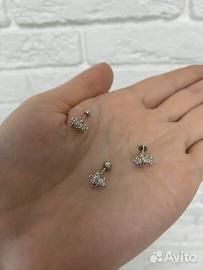 Моносерьга Пирсинг серьга в хрящ