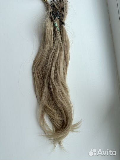 Волосы для наращивания 50 см блонд