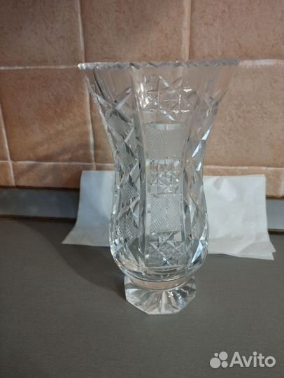 Хрустальная ваза чехия