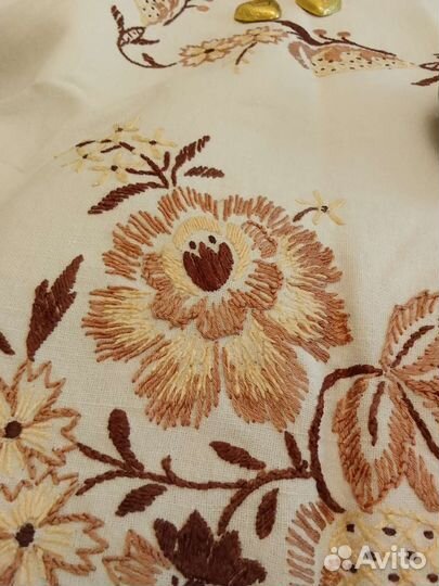 Скатерть чайная, ручная работа, винтаж, Германия