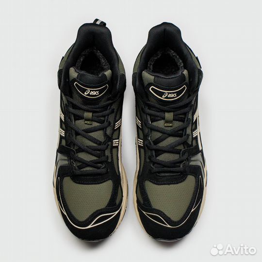 Asics Gel-Kayano 14 Mid Green Black with Fur