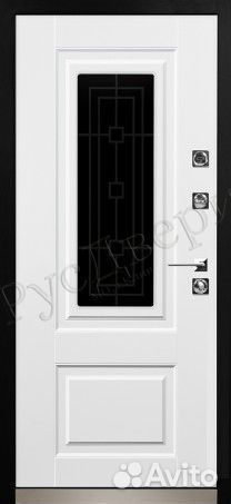 Стальная входная дверь с окном для улицы