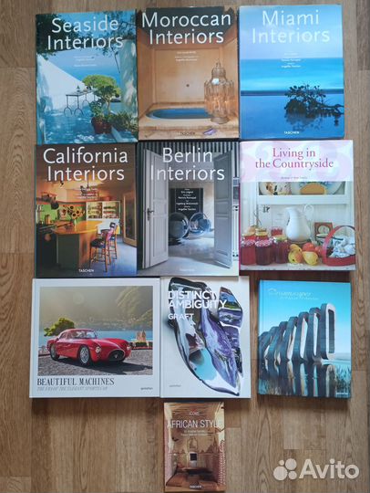 Книги Taschen и Gestalten. Интерьеры, дизайн, авто