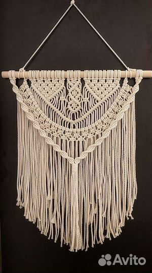 Настенное бохо-панно макраме