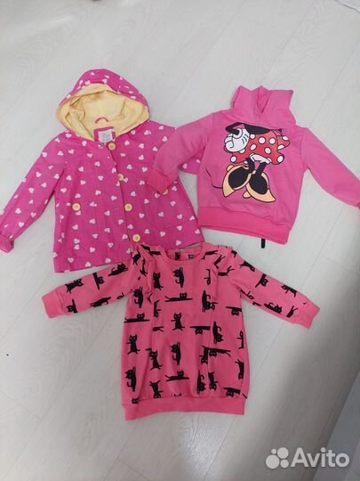 Детские вещи на девочку пакетом 86 92