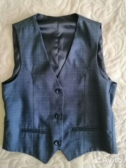 Школьный костюм для мальчика 134, синий