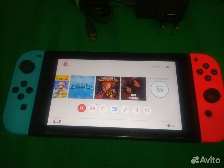 Nintendo Switch v2, 128Gb, чипованная