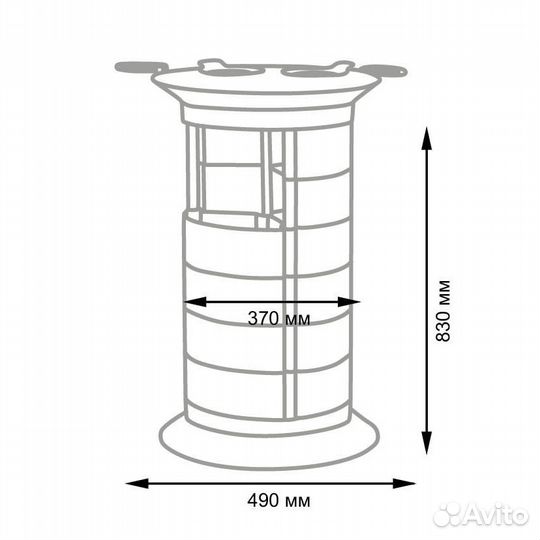 Парикмахерская тележка Giroco Ofelia Plus