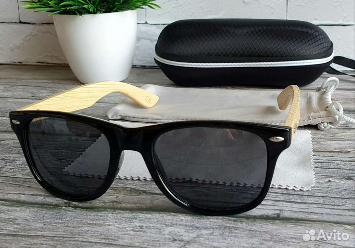 Солнцезащитные очки бамбук
