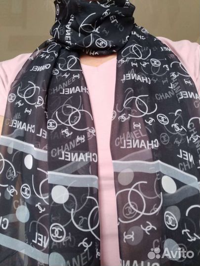 Палантин-шарф шифоновый