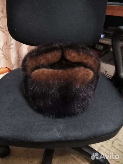 Норковая шапка мужская