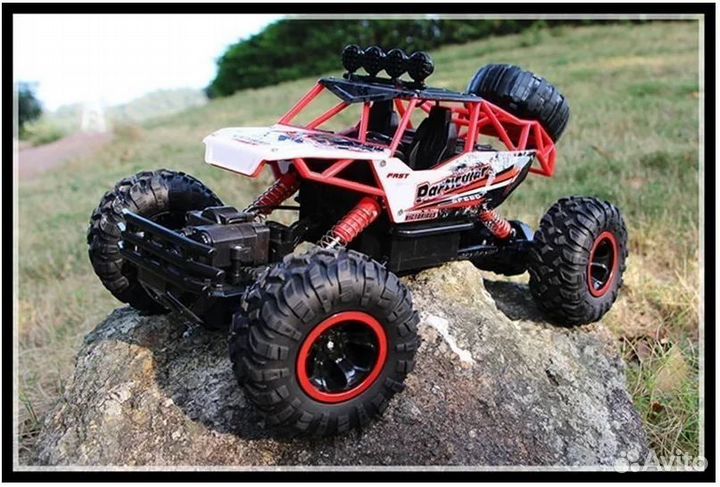 Джип на радиоуправлении. Красный. Полный привод