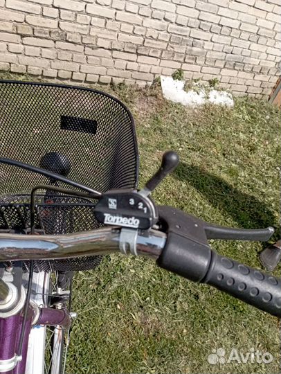 Велосипед взрослый женский с корзиной