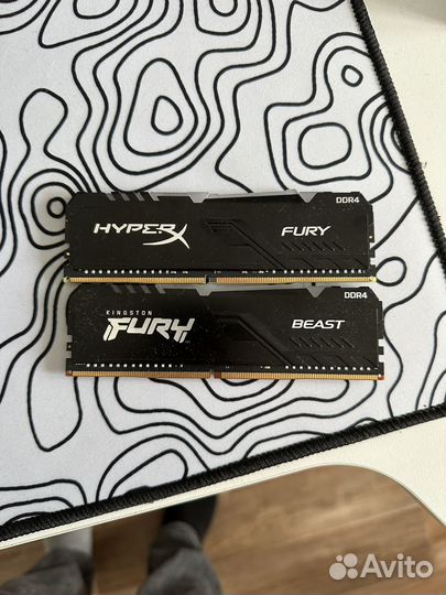 Оперативная память ddr4 1-16gb 2-8gb