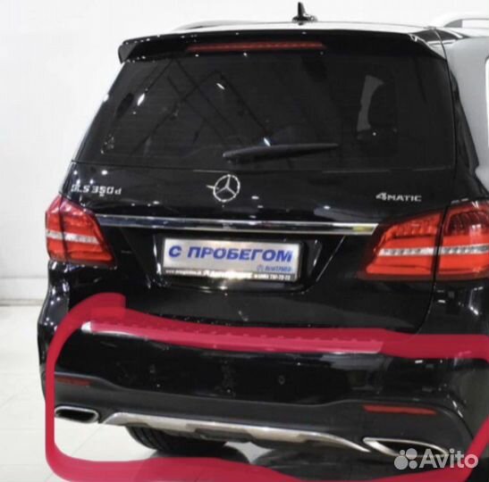 Юбка заднего бампера mersedes-benz gls