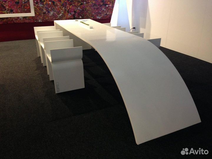 Столешница из искусственного камня с замером