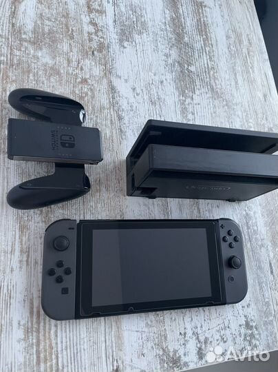 Nintendo switch + чип+игры+карта памяти 128