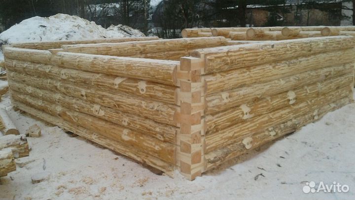 Срубы домов и бань