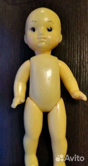 Резиновая игрушка, погремушка и пупс СССР