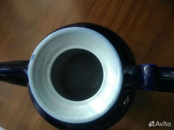 Чайник заварочный ссср, кобальт, золото