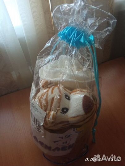 Плед покрывало с игрушкой 