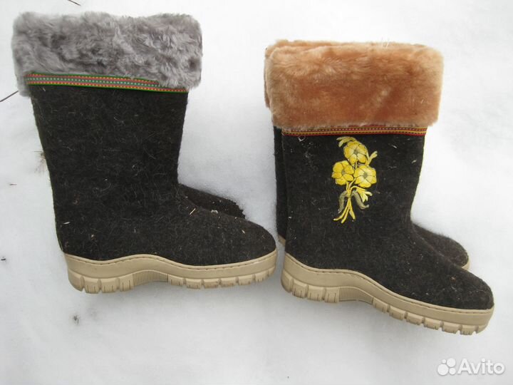 Валенки из натуральной шерсти