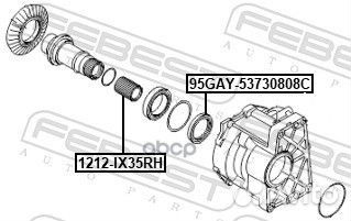 Полуось правая 36X133.6X36 hyundai tucson 04 20