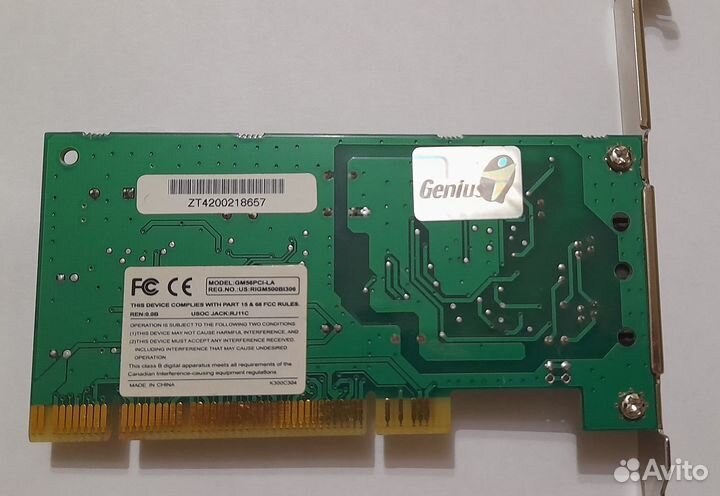 PCI модем Genius GM56PCI-LA