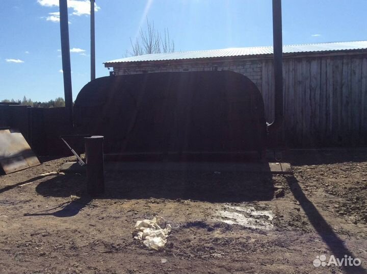 Двухретортная углевыжегательная печь