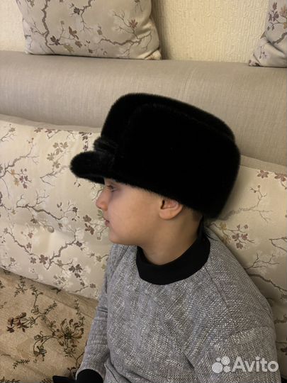 Норковая шапка мужская