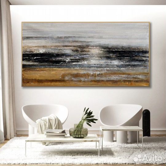 Картина маслом красивая абстракция
