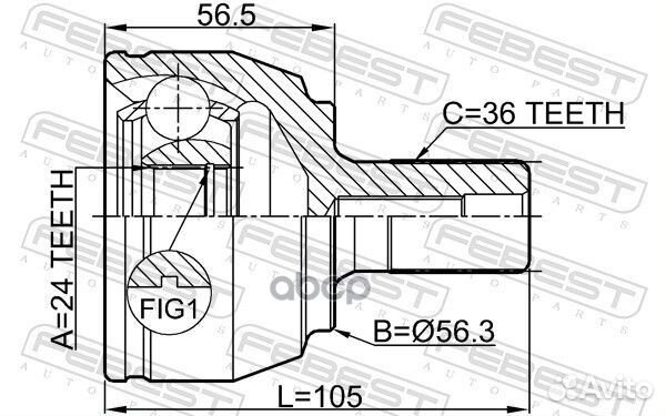 ШРУС 2110-focii20 2110-focii20 Febest